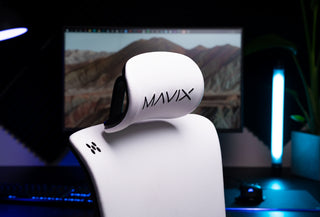 White M9 gaming chair in a room