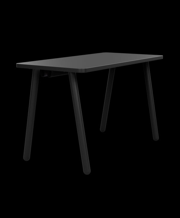 Studio Desk with Angled Legs - Shadow