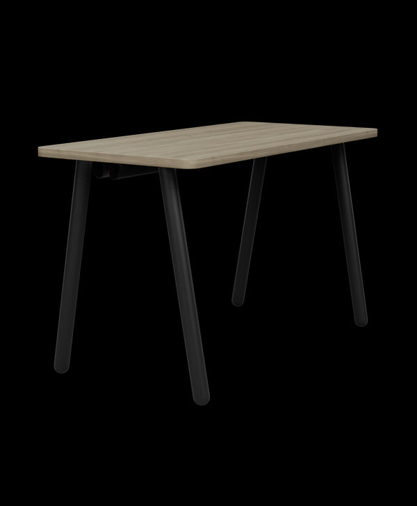Studio Desk with Angled Legs - Ash