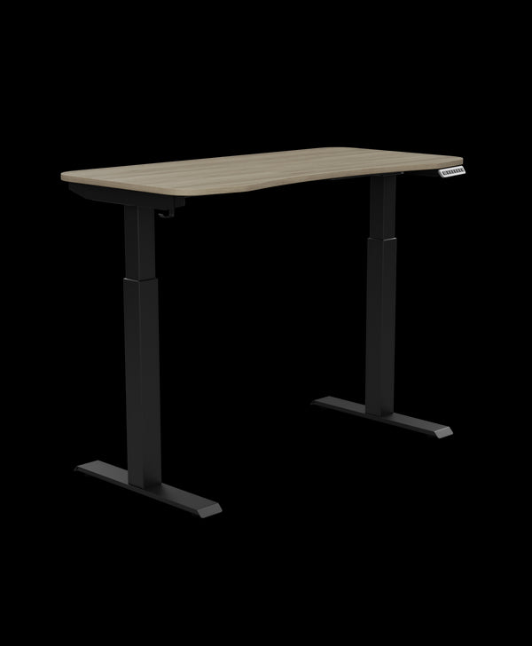 Standing Desk with Cockpit Top - Desert